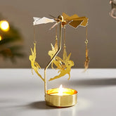 Golden Angel Chime Rotating Candle Holder - candletown.net