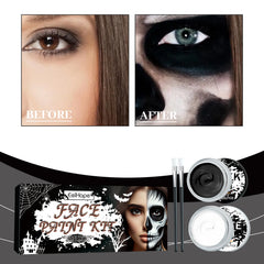 Black & White Halloween Face Paint Set - candletown.net