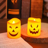 6PCS Halloween Pumpkin LED Candles – Safe Flameless Halloween Lights - candletown.net