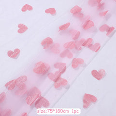 Red Heart Mesh Table Runner - candletown.net