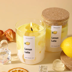 Latte Glow Aromatherapy Candle – Soy Wax Glass Candle