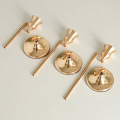 Vintage Metal Candle Holder Set (3 pcs)