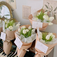 10pcs Tulip Artificial Flowers – Lifelike & Elegant Decor - candletown.net