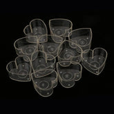 10 pcs Tealight Molds – Circle, Heart & Butterfly