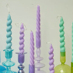 2pc Spiral Scented Dinner Taper Candles - candletown.net