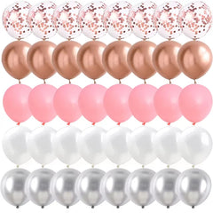 40PCS Rose Gold & Pink Balloons – Elegant Party Decorations - candletown.net