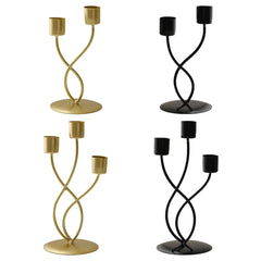Elegant Metal Candle Holder – Vintage Iron Candelabra - candletown.net