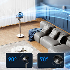 Modern Quiet Air Circulator Floor Fan with Remote Control - candletown.net