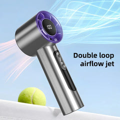 Handheld USB Fan with 100 Wind Speeds – Mini Turbo Cooling Fan for Home, BBQ & Travel - candletown.net