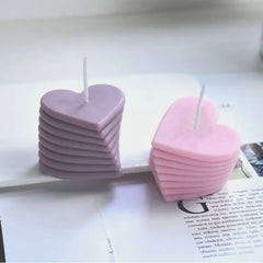3D Rotating Heart Silicone Candle Mold - candletown.net