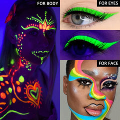 UV Neon Face & Body Paint Pen – 8 Fluorescent Colors - candletown.net