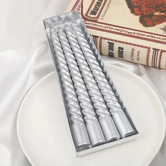 4pcs Set - Spiral Shaped Wax Candles