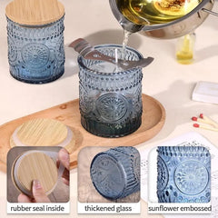12PCS Glass Candle HolderTransparent Multicolor Aromatherapy Creative Table Decor Home Party Valentine Gift Candle Accessories - candletown.net