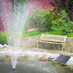 Solar Fountain with 6 Nozzles – Floating Pump for Garden & Yard - candletown.net