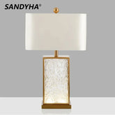 SANDYHA Modern Glass Table Lamp – Certified Luxury Lighting for Your Home - candletown.net