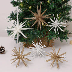 Gold Exploding Star Hanging Ornament - candletown.net