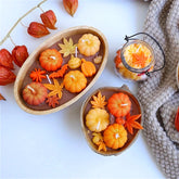 Handmade Pumpkin Bowl Soy Candle – Autumn Scented Centerpiece Candle - candletown.net