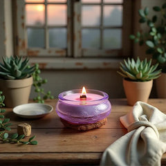 Soy Aromatherapy Tea Light Candle in Glass