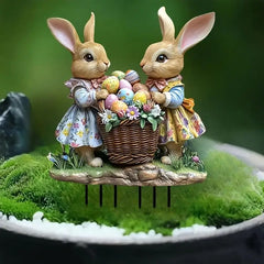 Easter Bunny Yard Sign – Acrylic Lawn Stake - candletown.net