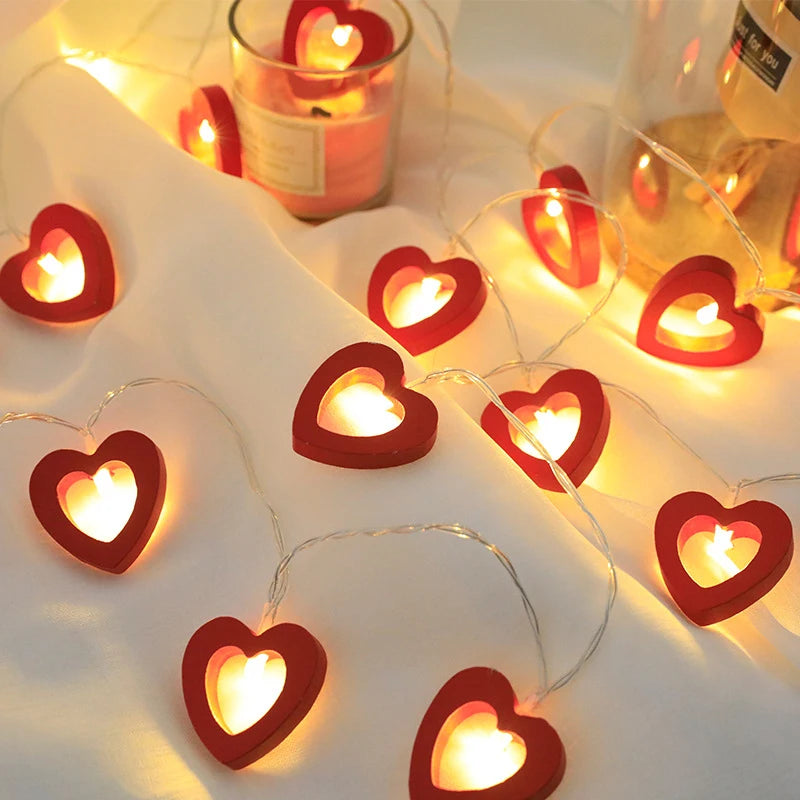 LED Heart Fairy Light String - candletown.net