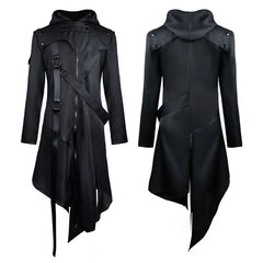 Men’s Gothic Hooded Halloween Cosplay Jacket - candletown.net