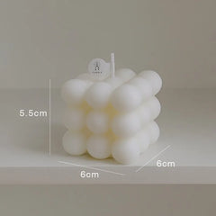 Big Cube Bubble Scented Candle – Modern Sculpted Design - candletown.net