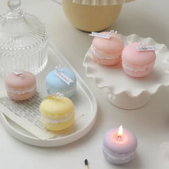 Scented Macaron Candles - Adorable Pastel Color Candle For Gift And Decoration - candletown.net