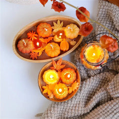 Handmade Pumpkin Bowl Soy Candle – Autumn Scented Centerpiece Candle - candletown.net