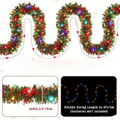Christmas Ribbon Fairy Light String – 5M / 10M - candletown.net