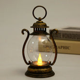 Vintage LED Lantern – Battery Powered Decorative Table & Hanging Light