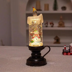 LED Pillar Candle with Handle – Flameless Christmas Candle