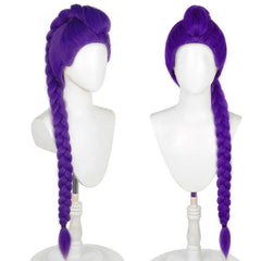 Purple Braided Clip-In Ponytail Wig – Cosplay Hair - candletown.net
