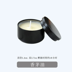 18h Citronella Candle – Natural Mosquito Repellent in Black Tin - candletown.net
