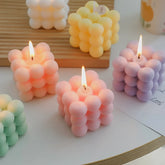 Big Cube Bubble Scented Candle – Modern Sculpted Design - candletown.net