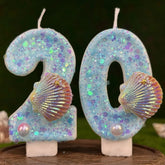 Seashell Birthday Cake Candles – Elegant Coastal Designs for Celebrations - candletown.net