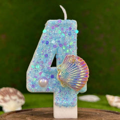 Seashell Birthday Cake Candles – Elegant Coastal Designs for Celebrations - candletown.net