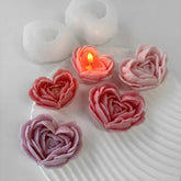 Heart Rose Silicone Mold for DIY Candle Making - candletown.net