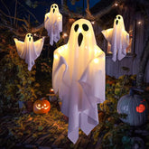 Halloween Ghost LED Hanging Decoration – Spooky Prop - candletown.net