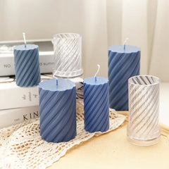 3D Threaded Cylindrical Candle Mold