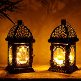 Vintage LED Lantern Candle Holder
