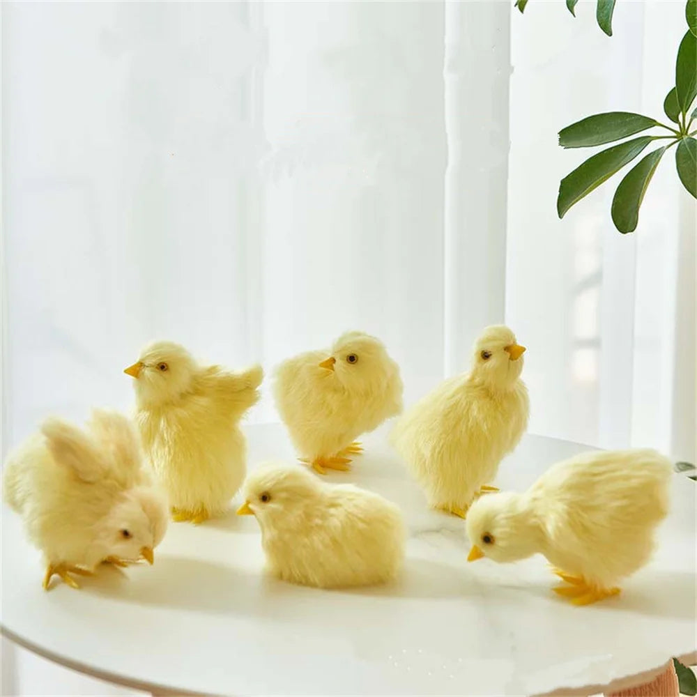 Fluffy Easter Chick Decoration – Cute & Festive Spring Ornament - candletown.net