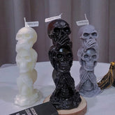 Three Company Skull Candle - Halloween Horror Series Scented Candle - candletown.net
