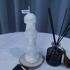 Three Company Skull Candle - Halloween Horror Series Scented Candle - candletown.net