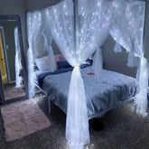 USB Curtain LED String Lights - 8 Modes Fairy Lights for Bedroom & Holiday Decor - candletown.net