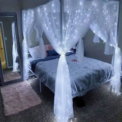 USB Curtain LED String Lights - 8 Modes Fairy Lights for Bedroom & Holiday Decor - candletown.net