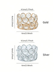 Wedding and Valentine's Day Crystal Tealight Candle Holder- Home and Table Center Decoration - candletown.net