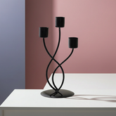 Elegant Metal Candle Holder – Vintage Iron Candelabra