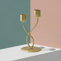Elegant Metal Candle Holder – Vintage Iron Candelabra - candletown.net