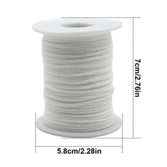 61m/roll 100% Cotton Candle Wicks - Smokeless Braid Candle Wick for Candle Making - candletown.net