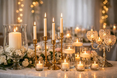 9 Wedding Reception Candle Styling Examples